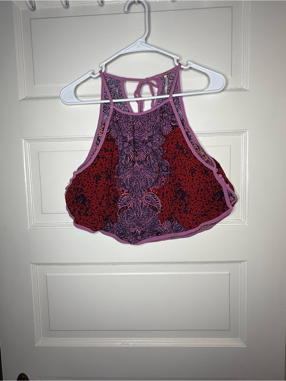 Free people Crop Top in Pink and Red